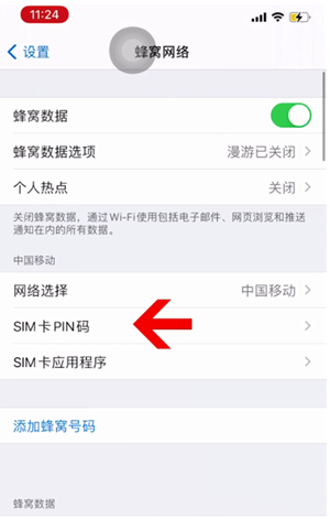 丁青苹果14维修网分享如何给iPhone14的SIM卡设置密码 