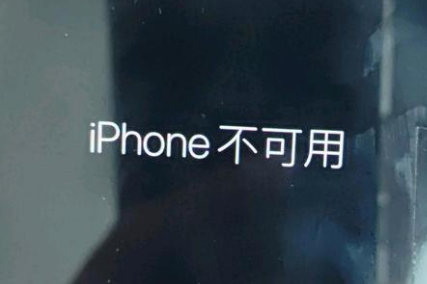 丁青苹果服务网点分享锁屏界面显示“iPhone 不可用”如何解决 