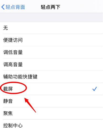 丁青苹果手机维修分享iPhone12如何启用双击截屏 